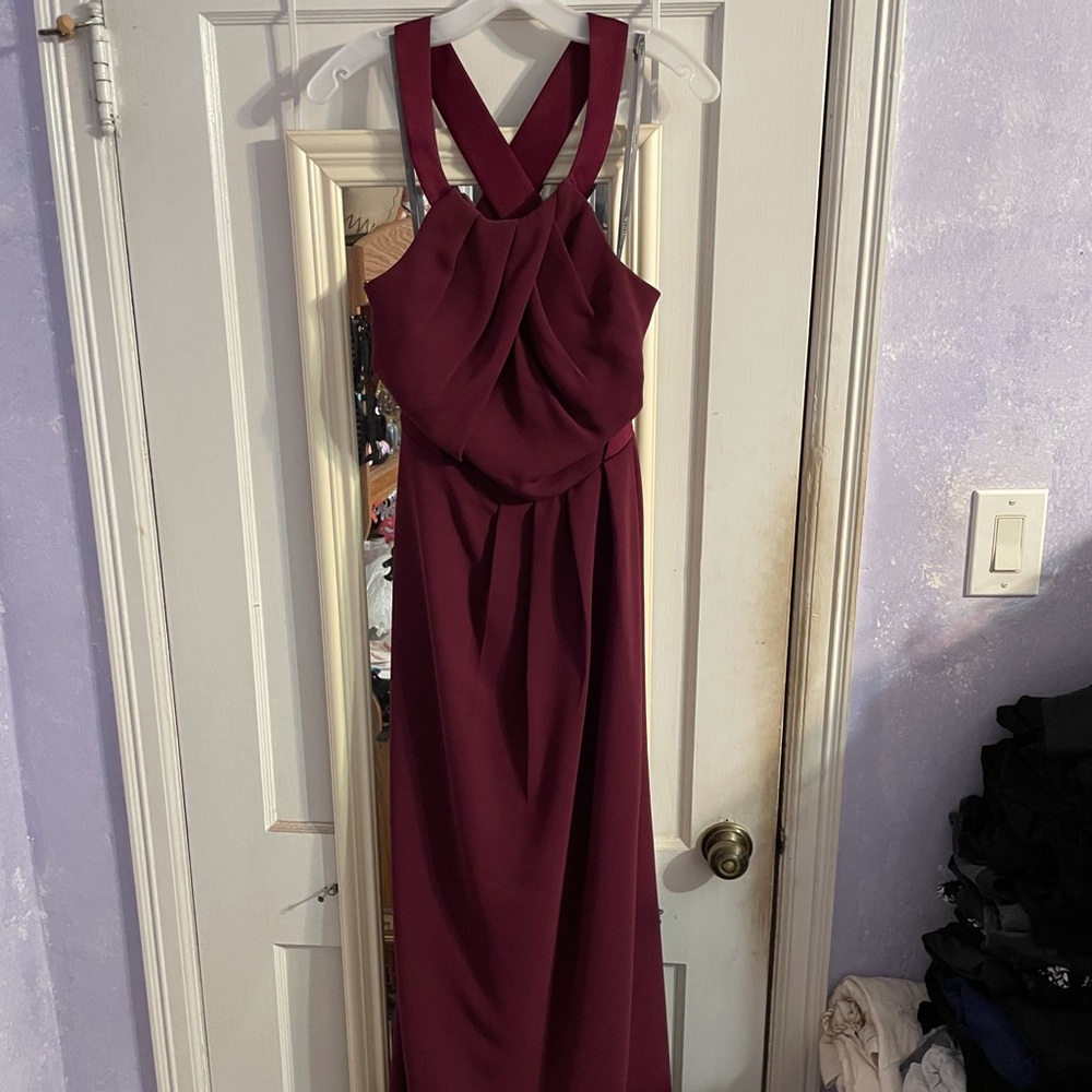 Wine color dress